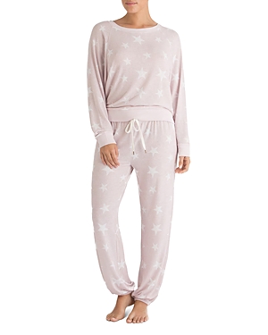 Star Seeker Pajama Set in Pink Starbird Stars