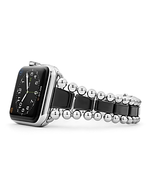 Smart Caviar Black Ceramic Apple Watch Bracelet, 42-44mm