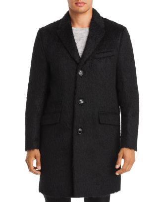 KARL LAGERFELD PARIS Textured Wool-Blend Coat | Bloomingdale's