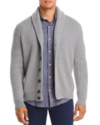 Dylan Gray Ribbed Shawl-Collar Cardigan - 100% Exclusive | Bloomingdale's