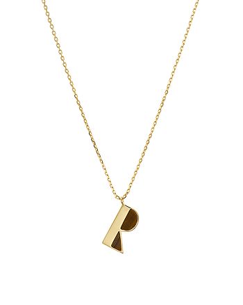 kate spade new york Letter R Pendant Necklace, 16