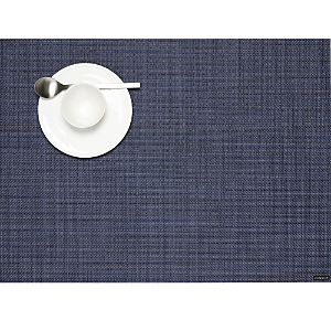 Chilewich Mini Basketweave Placemat, 14" X 19" In Indigo