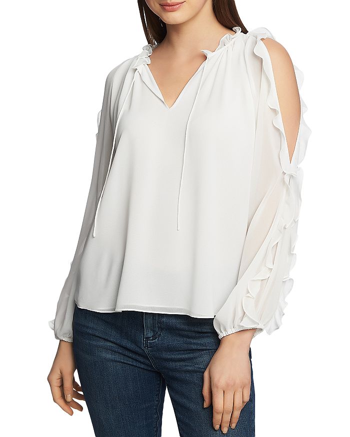 1.STATE RUFFLED COLD-SHOULDER TOP,8129012