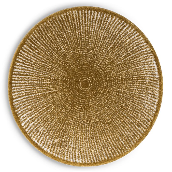 Abyss Mirror Round Bath Rug - 100% Exclusive In Gold/white