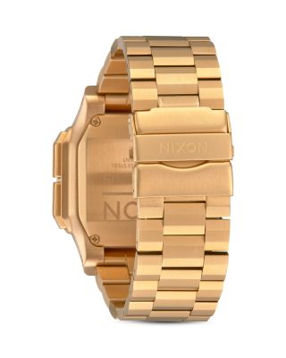 Regulus All-Black Link Bracelet Watch, 46mm