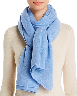 C By Bloomingdale's Oversized Cashmere Wrap - 100% Exclusive In Heather Blue