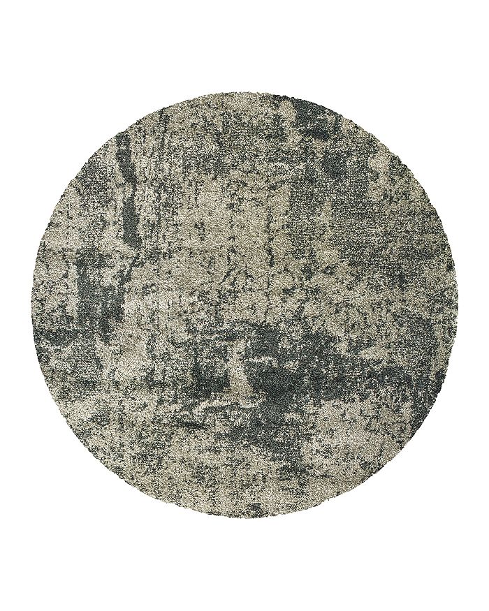 Oriental Weavers Henderson Shag 5503 Round Rug, 7'10 X 7'10 In Gray/charcoal