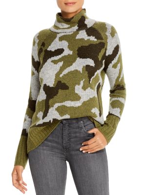 Alison Andrews Mock Neck Camouflage 
