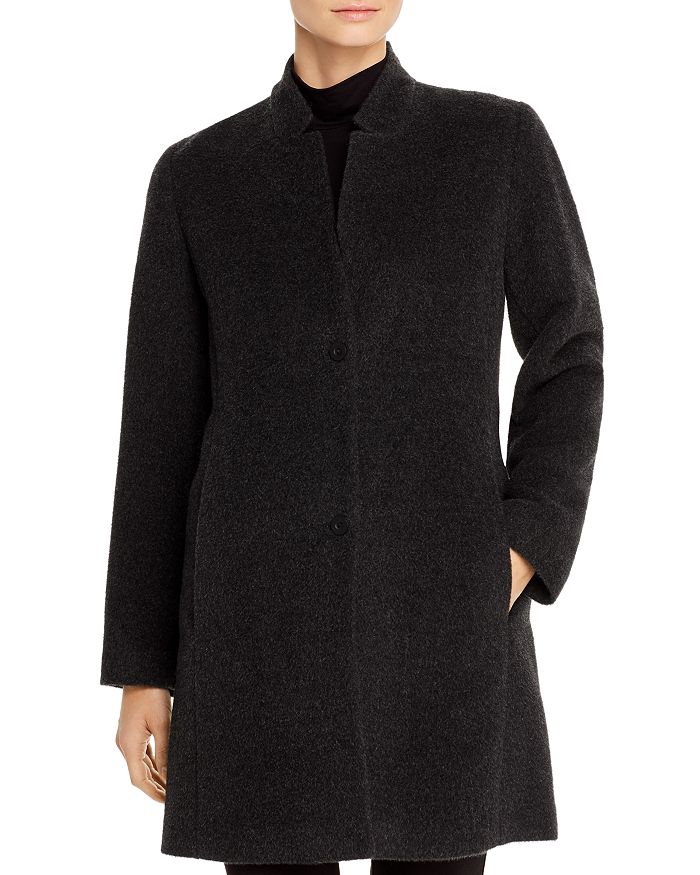 Eileen Fisher Notched-Collar Coat | Bloomingdale's