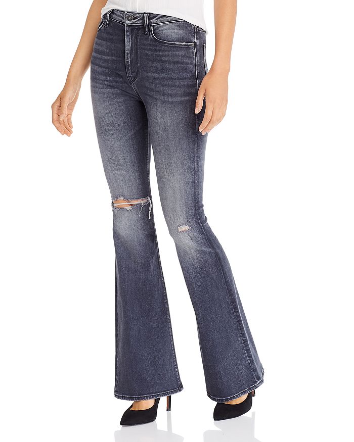 HUDSON HOLLY HIGH RISE FLARED JEANS IN MISSED CALL,WH536DRC