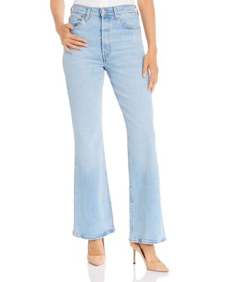 Levi's Ribcage Flared Jeans in Tango Light | Bloomingdale's