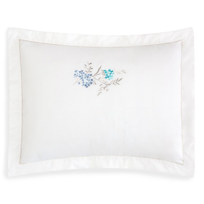 Anne De Solene Nelly Embroidered Standard Sham In Floral