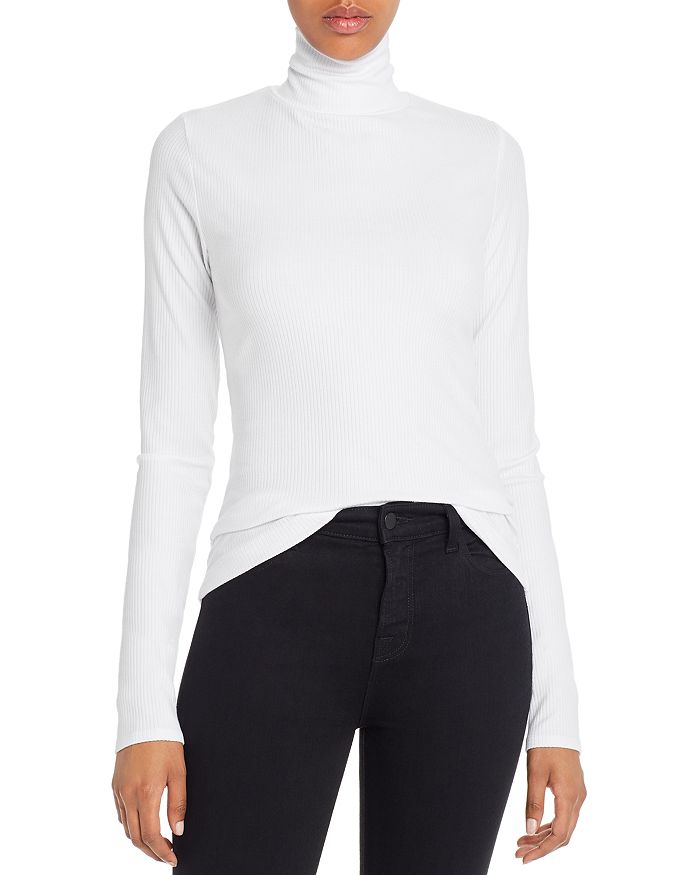 7 FOR ALL MANKIND RIBBED TURTLENECK TOP,AN0700H168