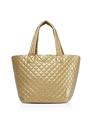 Mz Wallace Medium Metro Tote In Gold Metallic