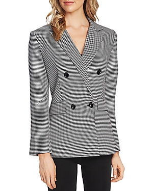 VINCE CAMUTO HOUNDSTOOTH DOUBLE-BREASTED BLAZER,9159510