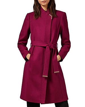 TED BAKER ELLGENIC LONG BELTED COAT,WMO-ELLGENC-WC9W