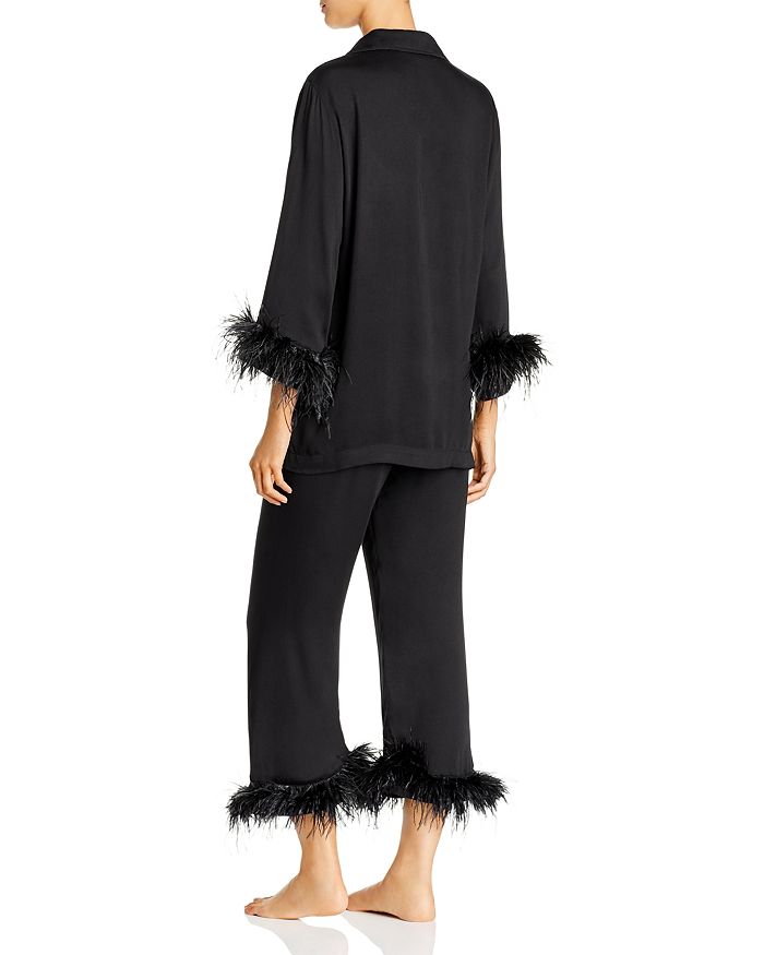 Shop Sleeper Feather Trim Pajama Set - 100% Exclusive In Black