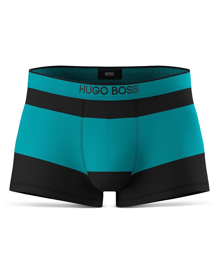 Hugo Boss Striped Boxer Briefs In Turquois