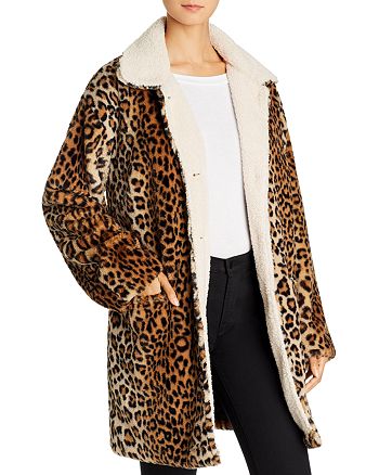 Sanctuary Sierra Faux-Fur Leopard Print Coat | Bloomingdale's