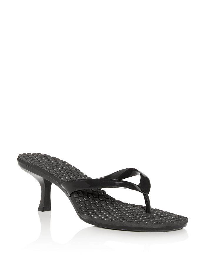 Jeffrey Campbell Women's Mid-heel Thong Sandals In Black