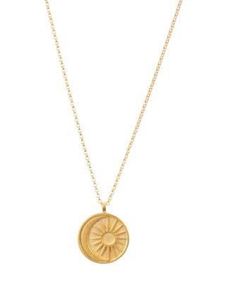 dogeared sun and moon necklace