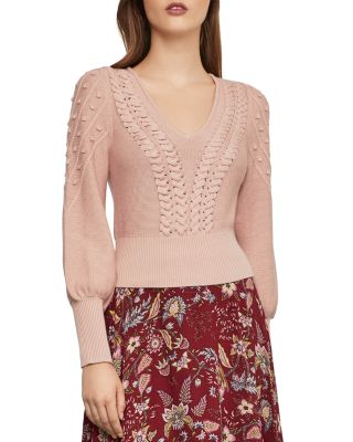 bcbg mixed stitch sweater dress