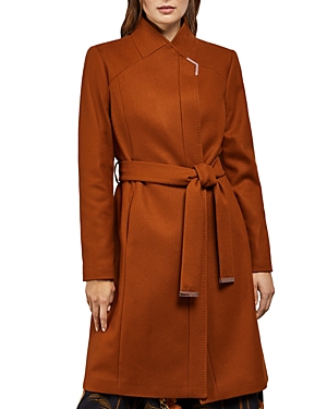 TED BAKER Ellgenic Long Belted Coat,WMO-ELLGENC-WC9W
