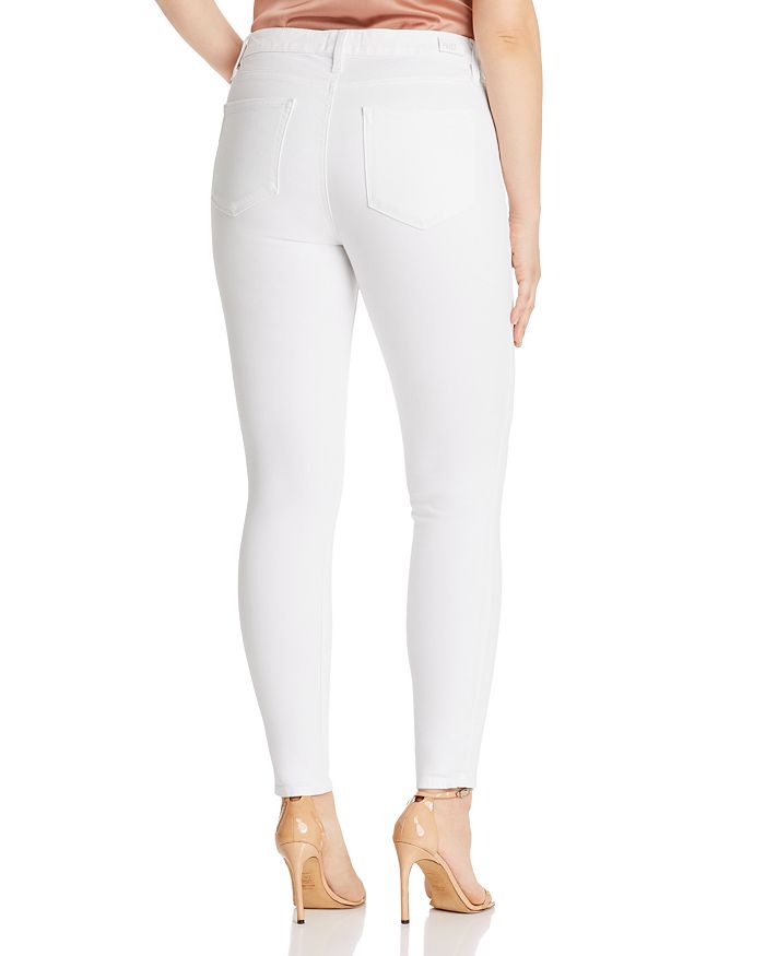 Shop Paige Hoxton High Rise Ankle Skinny Jeans In Crisp White