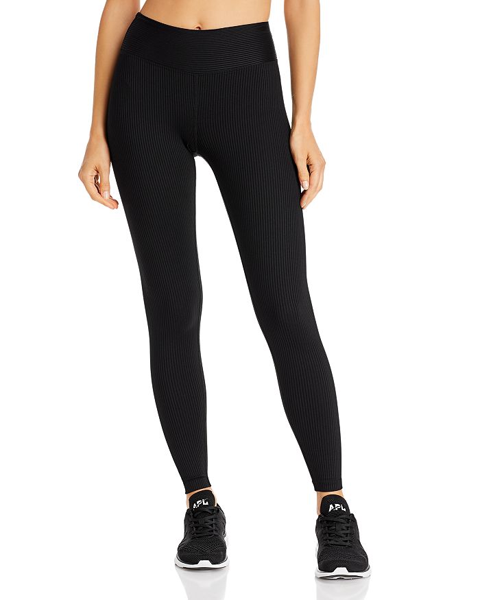 Year Of Ours Veronica High Waist Rib Leggings In Black