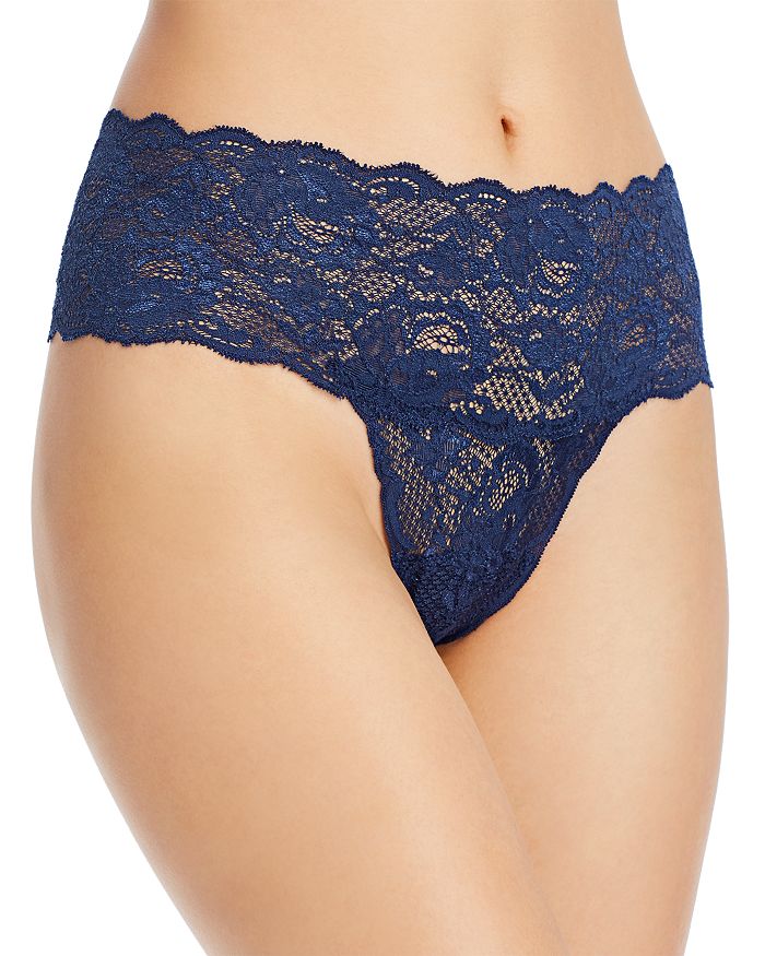 Shop Cosabella Never Say Never Comfie Thong In Navy Blue