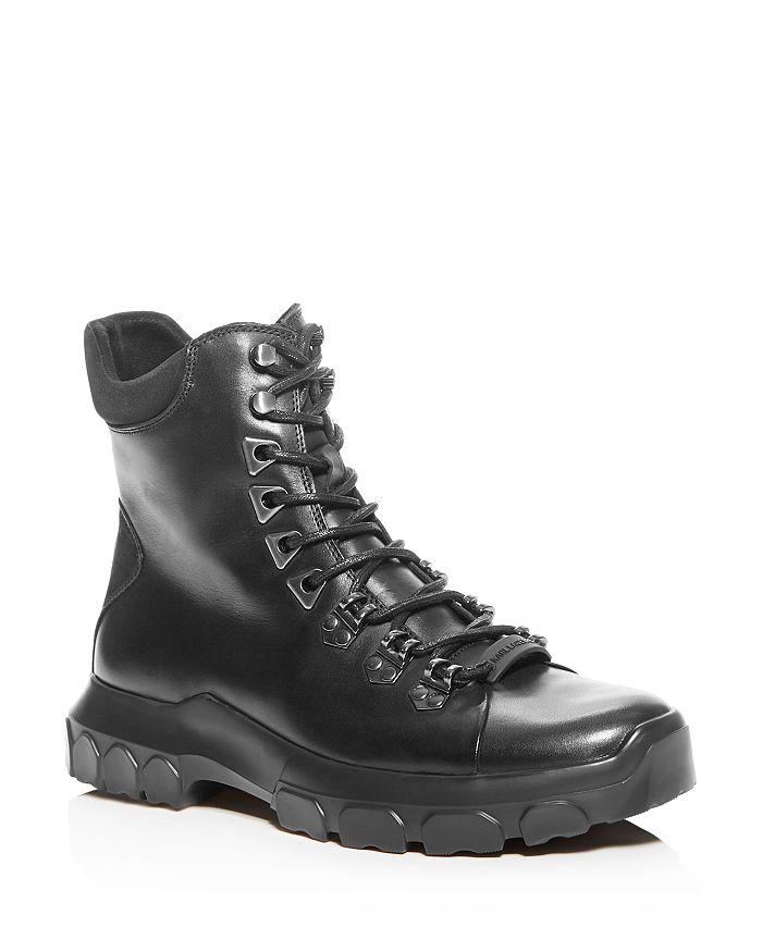 Karl Lagerfeld Men's Leather Boots In Black