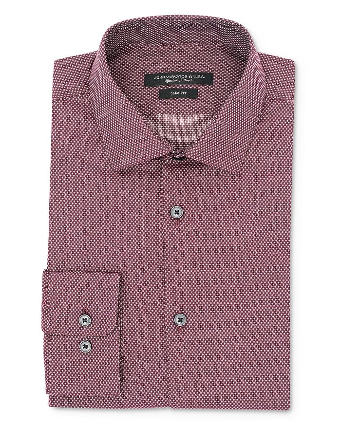 John Varvatos Star USA Micro Dot Slim Fit Dress Shirt | Bloomingdale's
