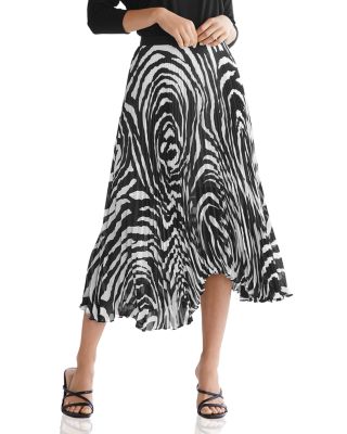 bailey print pleated dress