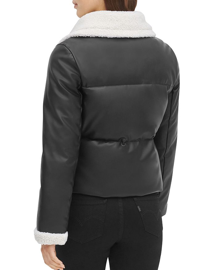 levi's faux leather puffer