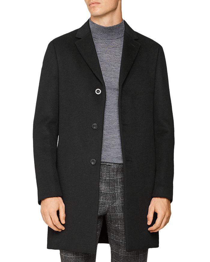 REISS Gable Epsom Regular Fit Overcoat | Bloomingdale's