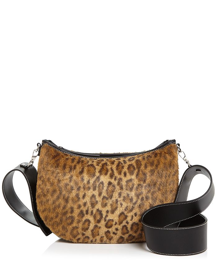 UO Faux Fur Leopard Print Shoulder Bag