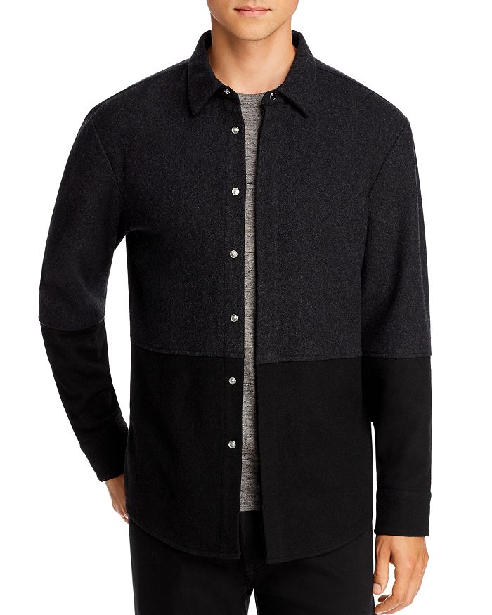 Men's COLOR-BLOCK SHIRT by KARL LAGERFELD
