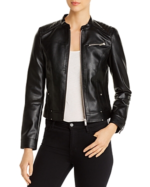 Vero Moda Sheena Faux-leather Moto Jacket In Black | ModeSens
