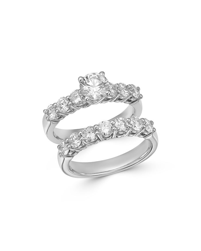 Bloomingdale's Diamond Engagement Ring Set In 14k White Gold, 2.50 Ct. T.w. - 100% Exclusive