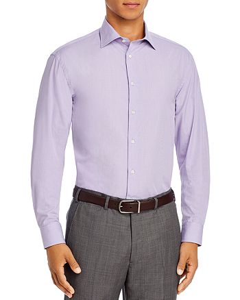 Armani Cotton Regular Fit Dress Shirt | Bloomingdale's