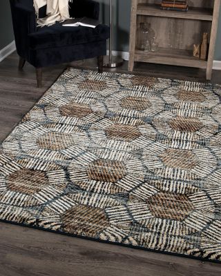 Orian Adagio Textured Penny Area Rug, 5'1" x 7'6"