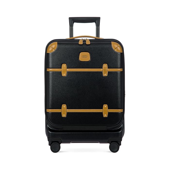 Shop Bric's Bellagio 2.0 21 Carry On Spinner Trunk With Pocket In Black