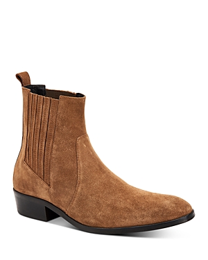 Allsaints Rico Suede Boots In Tan