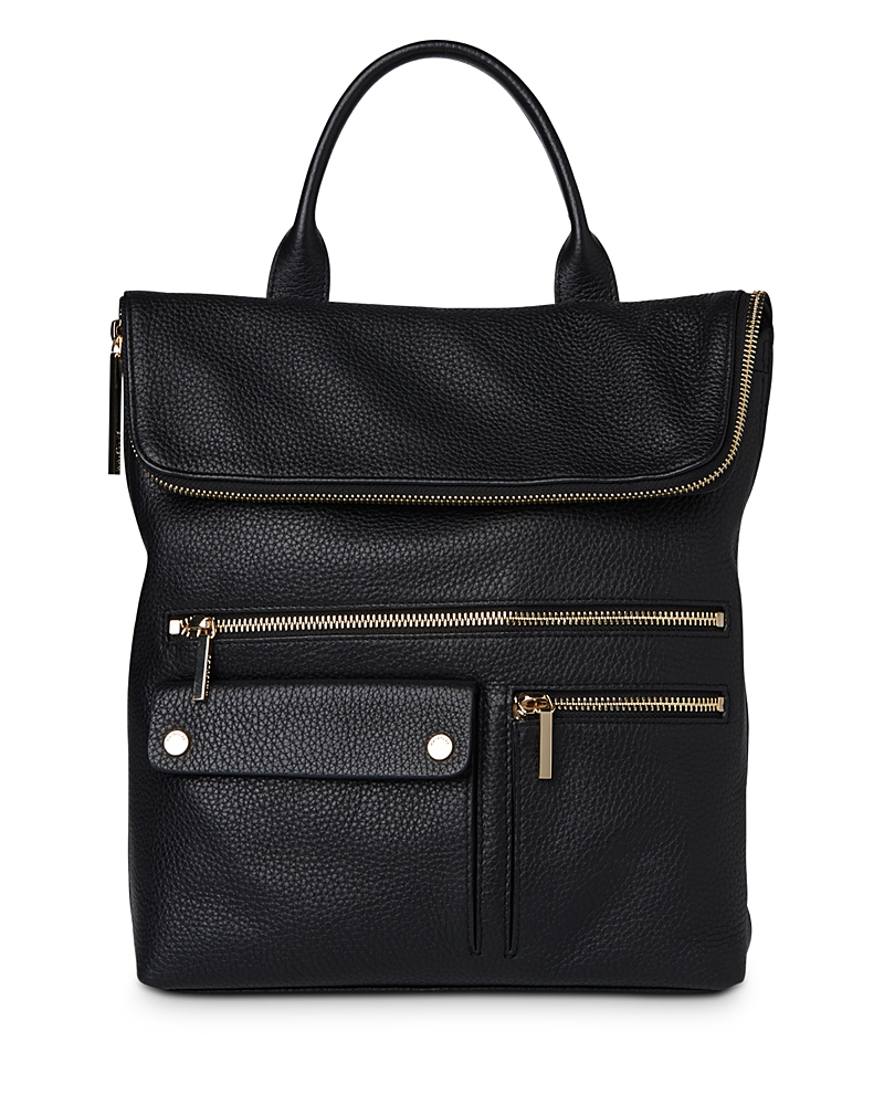 Whistles Farrow Leather Backpack In Black