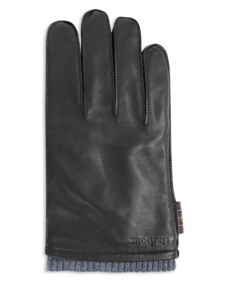 barbour leather gloves mens