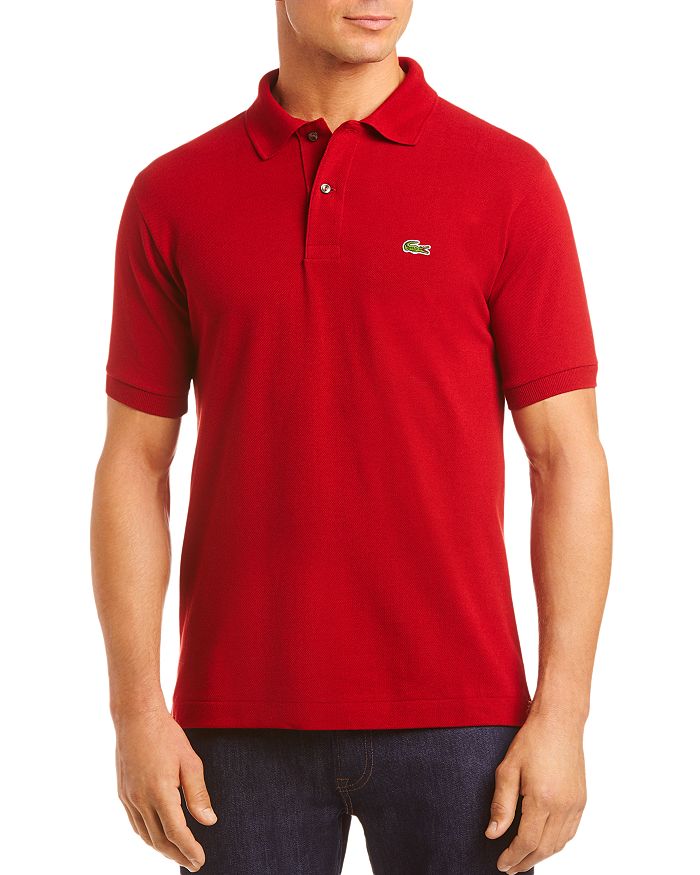 Lacoste Pique Classic Fit Polo Shirt In Alizarin