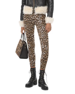 michael kors leopard leggings