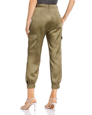 womens tan cargo joggers