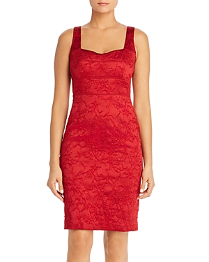 ELIE TAHARI FEMI SLEEVELESS BROCADE SHEATH DRESS,E9054609