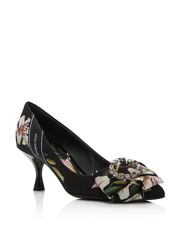 Dolce & Gabbana D & G Women's High-heel Pumps In Lily/black